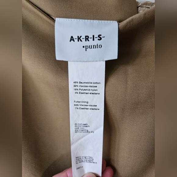 Akris Punto Camel Tan Beige Pencil Skirt Size 10 Classic - Picture 3 of 8